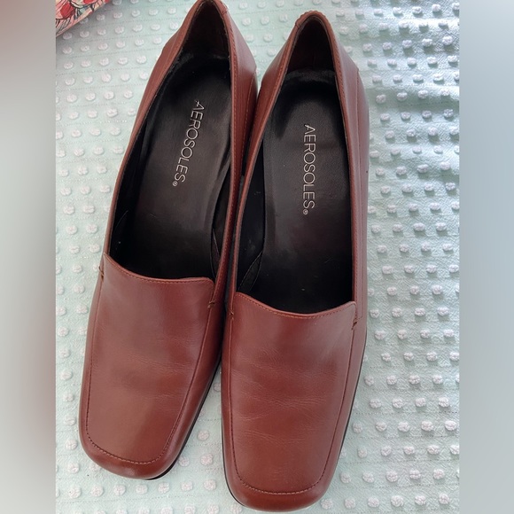 NWOT Aerosoles rich brown leather upper - Picture 2 of 8